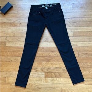Refuge Glam Ultra Skinny Low Rise Black Stretch Jeans size 6